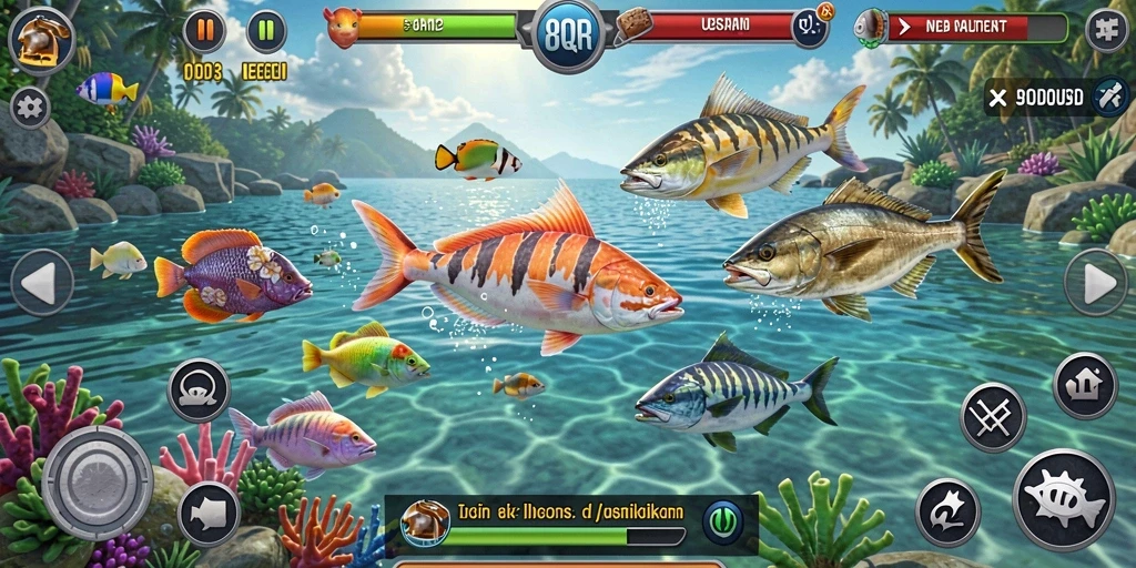 Tampilan gameplay 8QR yang memukau dan penuh aksi Tembak Ikan.