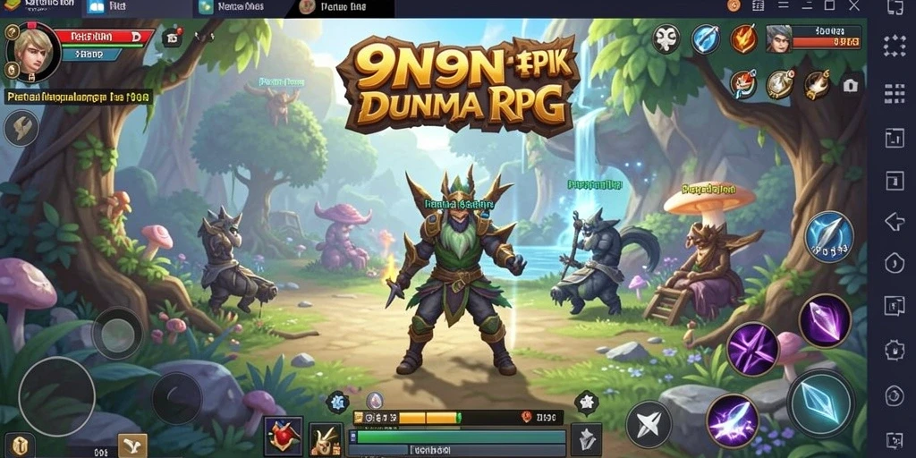 Screenshot utama dari gameplay RPG yang seru dan menantang di 9N9N.