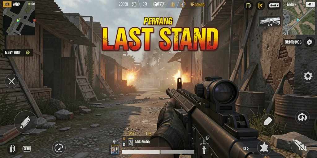 Tangkapan layar menampilkan aksi seru gameplay FPS GN777.
