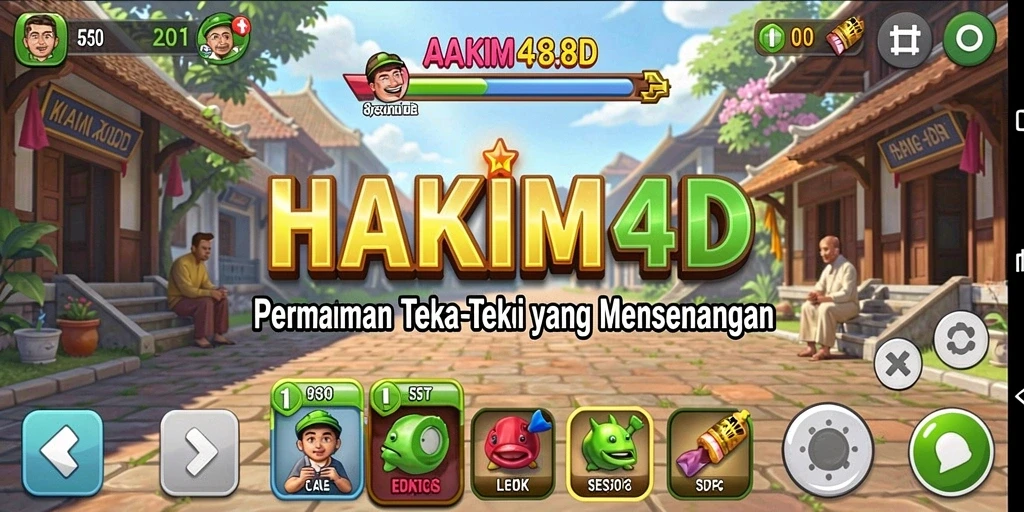Screenshot utama HAKIM4D menampilkan gameplay Puzzle yang mendebarkan.
