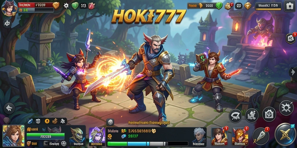 Tampilan gameplay HOKI777 yang menantang dan strategis.