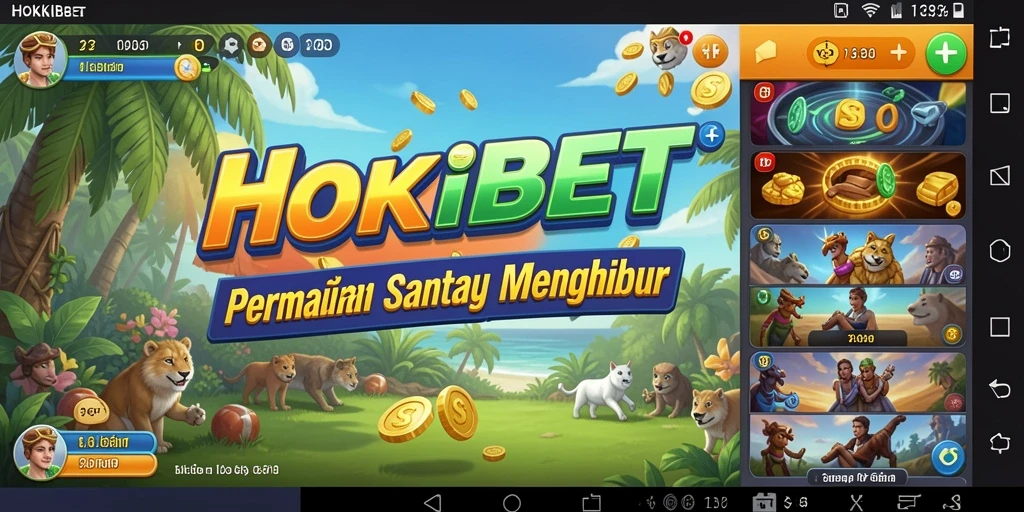 Tampilan gameplay HOKIBET yang menarik dan menyenangkan.