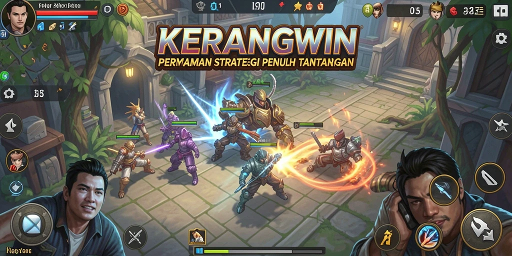 Tampilan menarik dari gameplay KERANGWIN yang strategis.