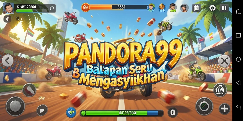 Tangkapan layar PANDORA99 menunjukkan aksi balapan yang mendebarkan dan grafis memukau.