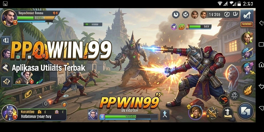 Tangkapan layar PPWIN99 menampilkan fitur Utility yang intuitif dan fungsional.