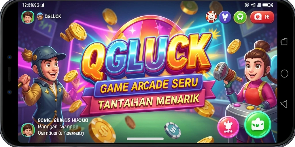 Screenshot gameplay QGLUCK yang menampilkan aksi seru dalam permainan Arcade.