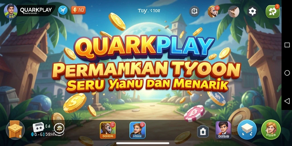 Tampilan gameplay QUARKPLAY yang seru dan mendebarkan.