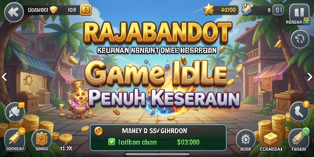 Tampilan gameplay menarik RAJABANDOT dalam mode Idle.