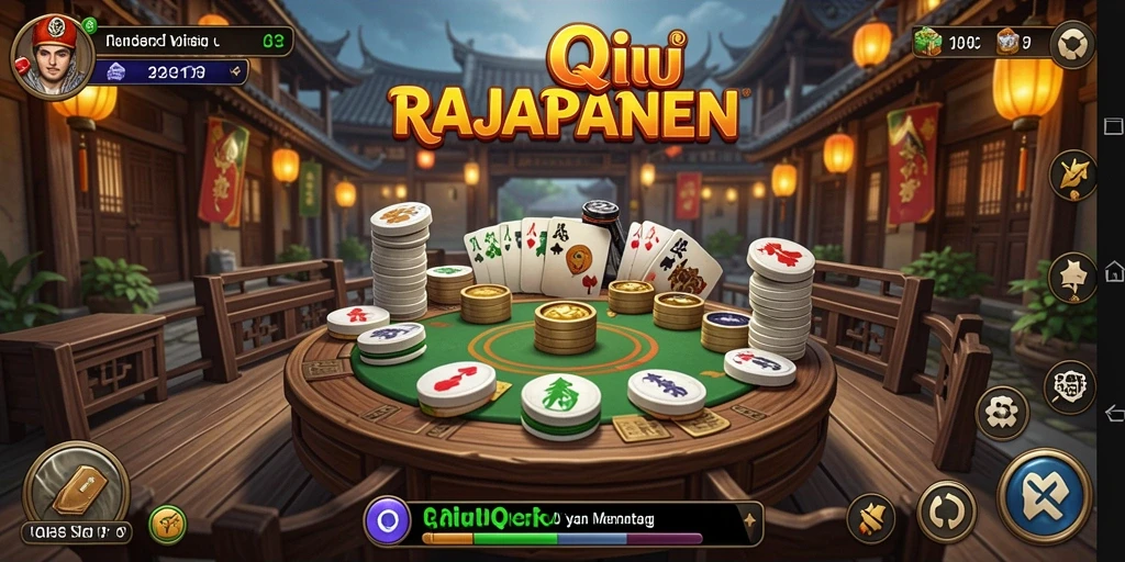 Gameplay seru RAJAPANEN dengan momen menegangkan saat bermain QiuQiu.