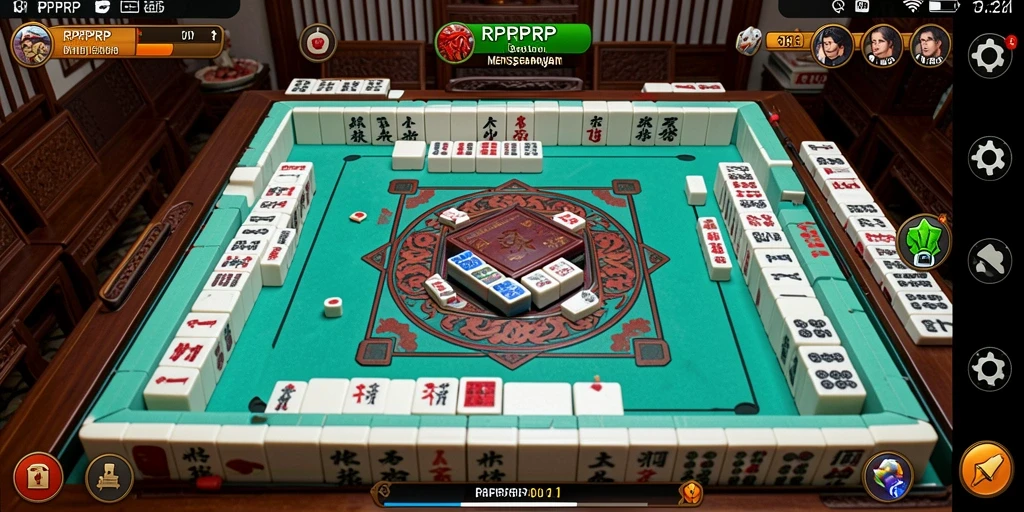 Tampilan menarik dari gameplay Mahjong di RPRPRP.