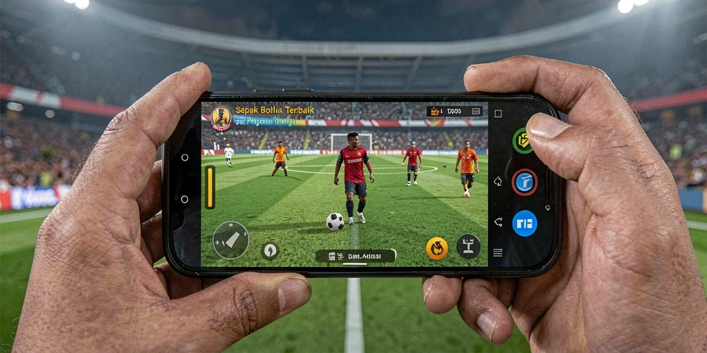 Tampilkan gameplay seru dalam SD107 dengan aksi sepak bola intens.