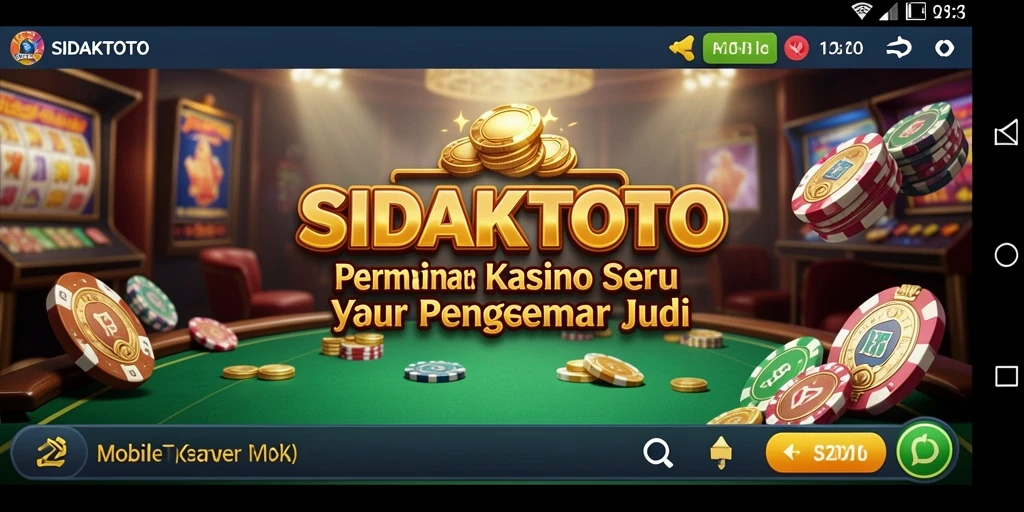 Tampilan gameplay seru dari SIDAKTOTO yang mendebarkan.
