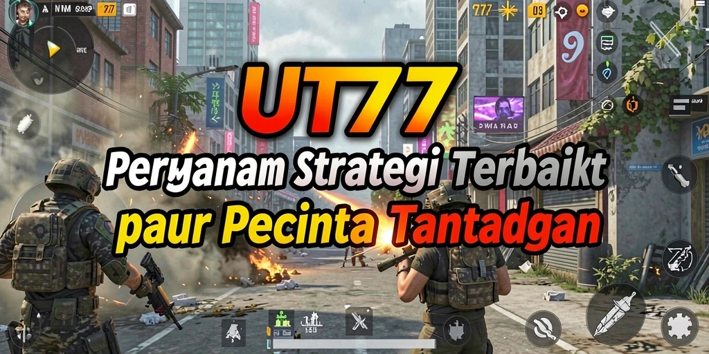 Tampilan gameplay UT77 yang mengasyikkan dengan berbagai skenario strategi.